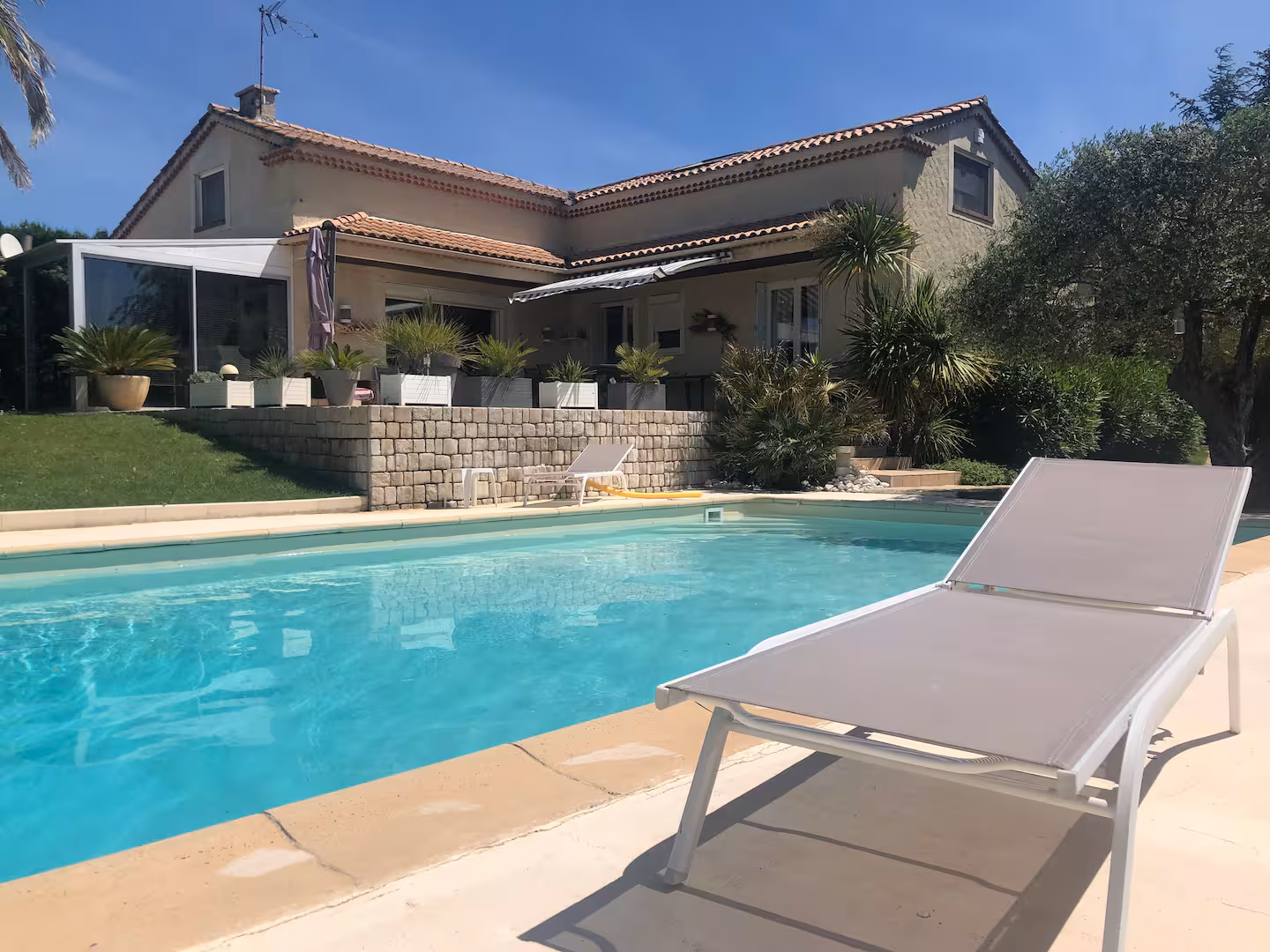 Piscine villa location Ardèche - Villa des Vignes